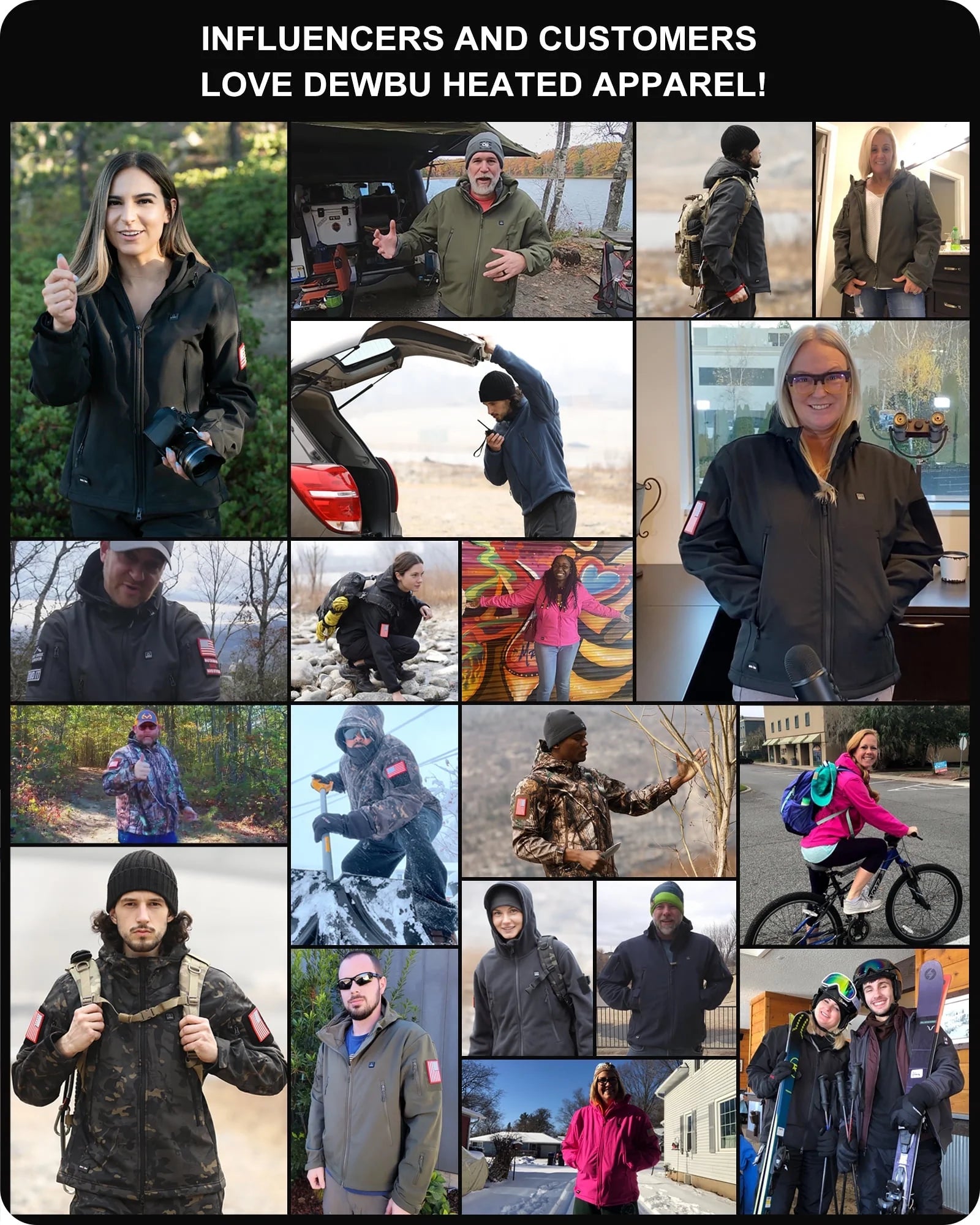 Heated Jacket for Women with Detachable Hood, Soft Shell Heated Coat with 12V Battery Pack, Waterproof Heating Jacket for Winter Outdoor